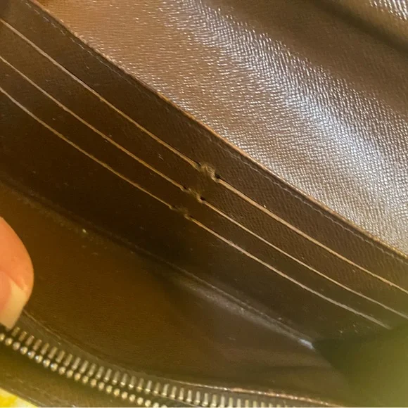 Louis Vuitton Damier Ebene Sarah wallet Authentic Project - Picture 7 of 12
